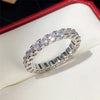 Contracted Design Women's Ring with Brilliant White Cubic Zirconia Wedding Party Daily Wearable Statement Jewelry - Image 10