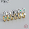 Oval Crystal Hoop Earrings in Multiple Color Combinations - Image 1
