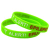 Alert Epilepsy Bracelet Warning Language Silicone Bracelet Engraved and Colored Bracelet - Image 9