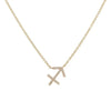 Crmya Cubic Zirconia Charm Chain Pendants 12 Zodiac Constellation Necklace Silver Gold Plated Jewelry For Womdn And Men - Image 17