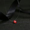 Sumeng Personality Square Imitation Pearl Crystal Zircon Necklace Invisible Transparent Fishing Line Necklace Women - Image 12