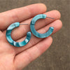 21 Colors Acetate Earrings For Women Green Wedding Prom Acetic Acid Hoop Earrings Jewelry Accessories Gift - Image 12