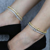 Silver Color Sparking CZ Charm Anklet Round Zircon 5MM Tennis Chain Anklets Ice Out Bling CZ Hip Hop Women Jewelry - Image 4