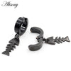2pc Punk Stainless Steel Heart Star Cross Dangle Ear Clip Cuff Circle Earrings For Men Women No Pierced Fake Ear Jewelry - Image 17