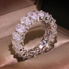 Female White Crystal Stone Ring Rose Gold Silver Wedding Silver Ring Female Cute Oval Zircon Engagement Jewelry - Image 8