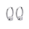 1 Pair Stainless Steel Stud Earrings for Men/Women Cross Pendant Long Tassel Unisex Hoop Earrings Punk Gothic Metal Jewelry - Image 10