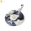 Jade Necklace Stones Pendant Flower Leaf Amethyst Rose Pink Quartz Black Onyx Crystal Donut Necklaces Jewelry - Image 28