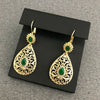 Morocco Court Style Drop Shape Design Earrings Women Wedding Photography Earrings Jewelry Hollow Carving Crystal Earrings - Image 8