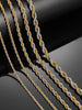 2/3/4/5/6mm Stainless Steel Twisted Rope Chain Long Necklace for Men Women Mixed Color Statement Punk Rock Metal Jewelry - Image 14