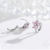 Cute Star Five Pink CZ Flower Small Circle Loop Huggie Hoop Earrings For Womens Children Girls Baby Kids Anti-Allergic Jewelry - Image 4