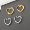 French Punk Hip-Hop Geometric Small Hoop Earrings Charm Simple Heart Zircon Earrings Wedding Jewelry Gift Accessories - Image 1