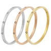 Beautiful Lovers Bracelets Woman Bracelets Stainless Steel Bangles and Bangles Cubic Zirconia Golden Woman Jewelry Gifts - Image 1