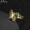 Stainless Steel Rings for Women Vintage Geometric Round Opening Adjustable Ring Stackable Midi Ringen Jewelry - Image 19