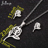 Charms Winter Snowflake Necklace Earrings Set for Women Girls Sweater Chain Jewelry Christmas Accessories - Image 11