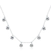 Silver Sparkling CZ Station Chokers Necklace For Women Jewelry Valentines Wedding Gift - Image 7
