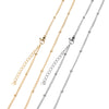 Five-Piece Stainless Steel Satellite Bead Chain Necklace Set - Image 1