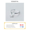 RealSilver Color Geometric Wave Letter V Adjustable Ring Jewelry For Women Party Personality Accessories - Image 3