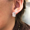 Stylish Simple Stud Earrings for Women Modern Style Dazzling Zirconia Accessories Wedding Engagement Jewelry Gift - Image 1