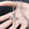 Stainless Steel Tree of Life Cross Pendant Necklace Silver Color Men Women Aesthetic Necklace Jewelry Arbol De La Vida N3018S02 - Image 2