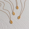 Stainless Steel Month Pendant Necklace in Gold-Tone - Image 25