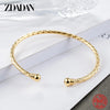 Silver Gold Open Cuff Bracelet&Bangle For Women Wedding Jewelry Gift - Image 3