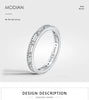 Modian Silver Rings Stackable Vintage Finger Rings for Women Wedding 925 Sterling Silver Fine Jewelry Platinum Plated