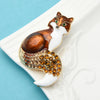 Rhinestone Enamel Fox Brooches For Women Animal Party Causal Brooch Pins Gifts - Image 4