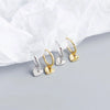 Silver Color Love Heart Hoop Earrings Female Cute Romantic Elegant Jewelry Couple Handmade Gifts - Image 5