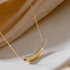 316L Stainless Steel Jewelry Casual Minimalism Curve Charms Snake Bone Chain Choker Necklaces Pendants For Women - Image 6