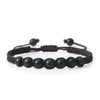 Men Black Bracelet Stone Onyx Lava Beaded Braided Bracelets Bangles Adjustable Rope Chain Handmade Jewelry - Image 7