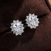 Full Zircon Stud Earrings for Women Blue/Purple/Red/Pink/Black/White/Green Oval CZ Wedding Female Jewelry - Image 7