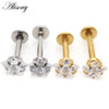 1pc 16G Star Zircon Stainless steel Lip Labret Rings Prong Setting Ear Tragus Cartilage Earrings Piercing Body Jewelry - Image 4