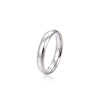 Buyee Silver Couples Ring Sets Can Engrave Name Simple White Ring Finger for Women Men Jewelry Circle - Image 6