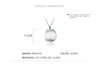 MODIAN Classic Pure 925 Sterling Silver Geometric Concave Round Pendant Necklace for Women Simple Necklace Fine Jewelry