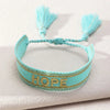 Bohemia Embroidery Letters Woven Tassel Bracelet For Women Handmade Adjustable Rope Braided Bracelet Retro Jewelry Gift - Image 59