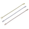 Geometric Hexagon Honeycomb CZ Tennis Chain Bracelet 16cm 18cm 3 Colors Cubic Zirconia Jewelry - Image 6