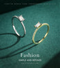 MODIAN Luxury Dazzling Clear Cubic Zirconia Ring 925 Sterling Silver Trendy Finger Rings For Women Wedding Engagement Jewelry