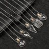 Openable Glaze Vial Pendant Necklace Water Drop Heart Steel Chain Keepsake Jewelry Gift Perfume Mini Bottles Jewellery Necklace - Image 1