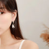 Moon Stars Rabbit Dangle Earrings For Women Flower Kitten Fishbone Crystal Pearl Asymmetrical Earring Party Jewelry - Image 4