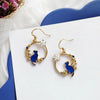 Moon Stars Rabbit Dangle Earrings For Women Flower Kitten Fishbone Crystal Pearl Asymmetrical Earring Party Jewelry - Image 6