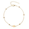 Layered Bead Anklet with Heart Charm - Image 2