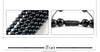 Black Bead Bracelet with 4 mm 6 mm or 8 mm Beads and Adjustable Fit - Image 27