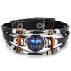 Charm Jewelry 12 Zodiac Weave Bracelets for Women Vintage Multi-layer Stainless Steel 12 Constellations Leather Bracelet - Image 12