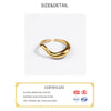 Silver Rings for Women Curve Vintage Wedding Jewelry Large Adjustable Antique Rings - Image 2