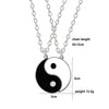 Selling Yin And Yang Stitching Alloy Two Petals Pisces Couple Pendant Necklace Jewelry Accessories Vintage Dendant - Image 6