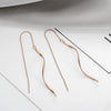 316L Stainless Steel Long Tassel Earrings For Women Elegant Simple Gold Color Drop Earring Stylish Jewelry Personality Gift - Image 7