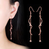 Silver Spiral Wave Long Tassel Chain Ball Drop Earrings Women Banquet Party Jewelry Eardrop - Image 9