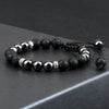Hematite and Stone Bead Stretch Bracelet with 8 mm Beads in Multiple Colors - Image 30