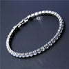 4mm Cubic Zirconia Tennis Bracelet Iced Out Chain Bracelets For Women Men Silver Color Men Bracelet CZ Chain Jewelry - Image 3