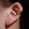 Half-Circle Clip-On Ear Cuff with Gold-Tone or Silver-Tone Finish - Image 3